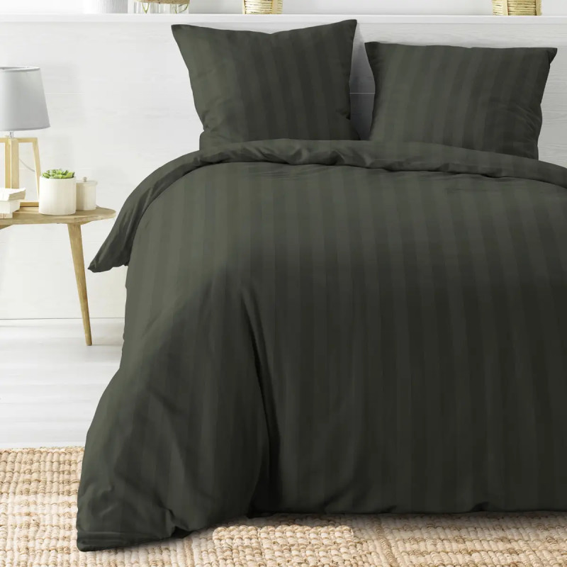 PARURE HOUSSE DE COUETTE 2 PERSONNES 240X220CM KAKI