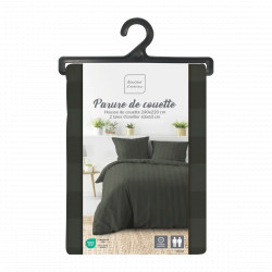 PARURE HOUSSE DE COUETTE 2 PERSONNES 240X220CM KAKI