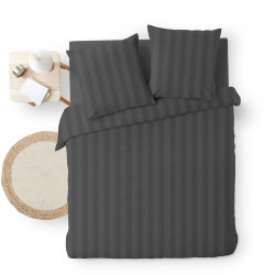 PARURE HOUSSE DE COUETTE 2 PERSONNES 240X220CM GRIS ANTHRACITE