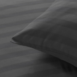 PARURE HOUSSE DE COUETTE 2 PERSONNES 240X220CM GRIS ANTHRACITE