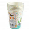 SET DE 6 GOBELETS EN CARTON 25CL HAPPY CONFETTIS
