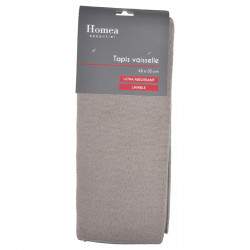TAPIS VAISSELLE ABSORBANT POLYESTER 45X35CM TAUPE