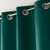 RIDEAU OCCULTANT A OEILLETS 135X240CM VERT EMERAUDE