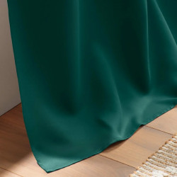 RIDEAU OCCULTANT A OEILLETS 135X240CM VERT EMERAUDE