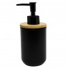DISTRIBUTEUR SAVON BAMBOU 7,2 X 17,5 CM NOIR