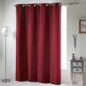 RIDEAU OCCULTANT A OEILLETS 135X240CM BORDEAUX