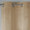 RIDEAU VELOURS A OEILLETS 140X240CM SABLE