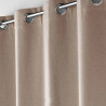 RIDEAU OCCULTANT A OEILLETS 135X260CM NOISETTE