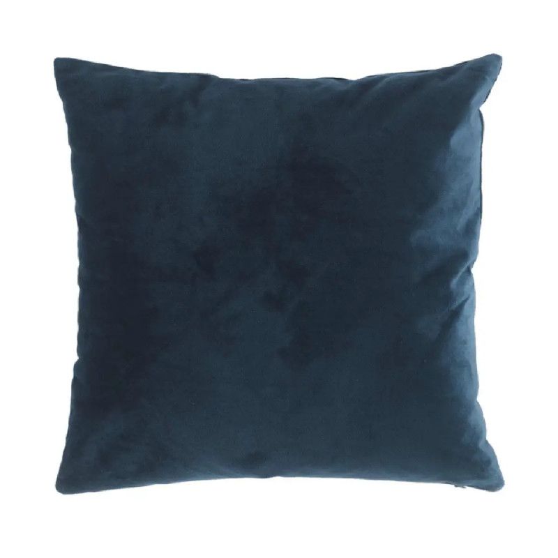 COUSSIN VELOURS 40X40CM BLEU MARINE
